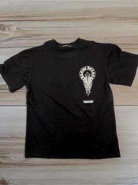 Chrome Hearts Black & White Graphic T-Shirt Size L
